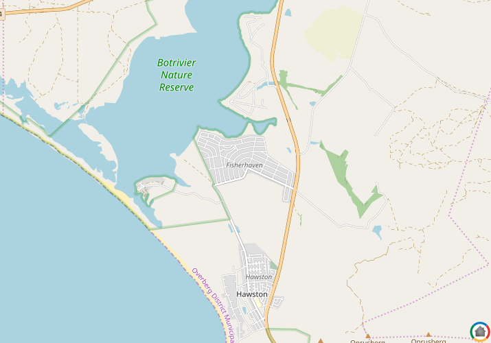 Map location of Fishershaven